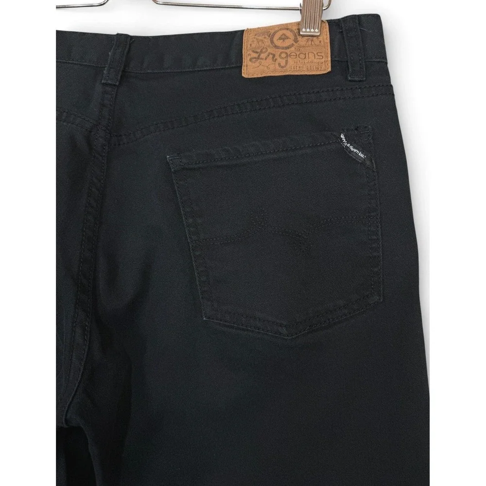 LRG Jeans Mens 36 FITS 34x30.75 Black True Straight Fit Lifted‎ Research Group